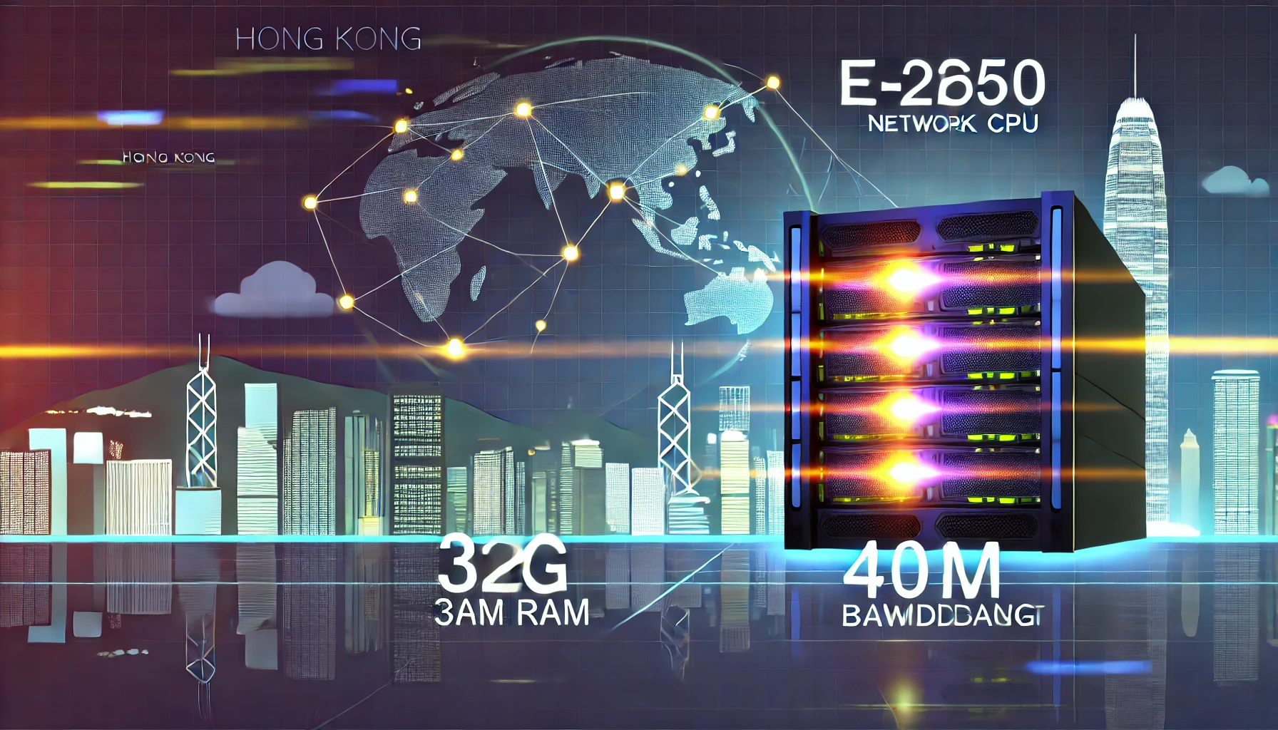 香港大带宽服务器:香港E5系列CN2,CPU:E5-2650(8核),内存:32G, 硬盘:,宽带:40M独享,IP:3个仅2000元/月