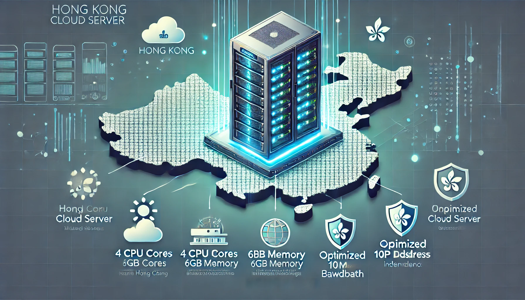 香港云服务器:香港云服务器6,CPU:4 CPU Cores,内存:6144M, 硬盘:,宽带:大陆优化/10M,IP:1IP个仅500元/月