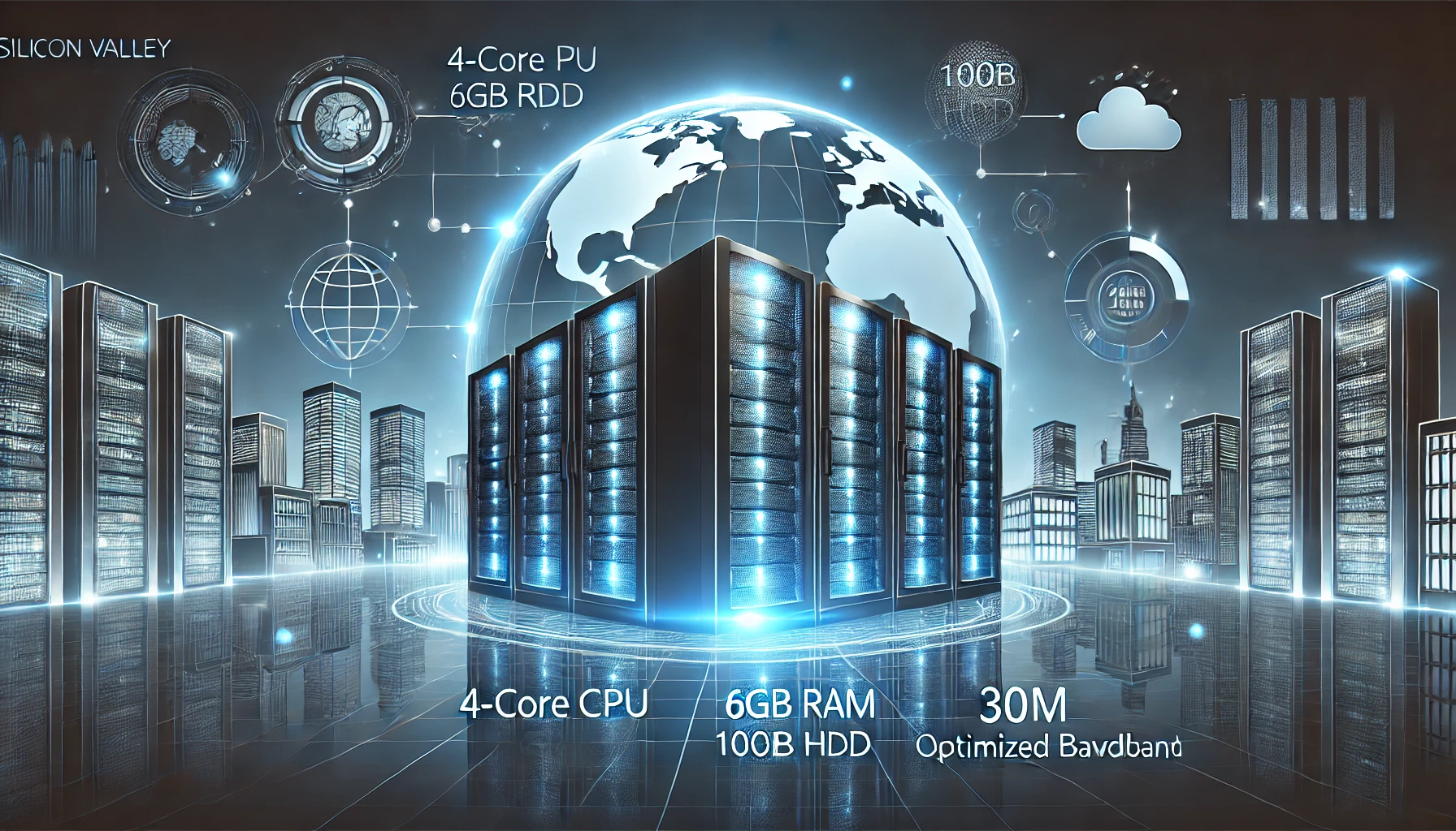 美国硅谷云服务器:美国云服务器sv6,CPU:4 CPU Cores,内存:6144M, 硬盘:,宽带:大陆优化30M,IP:1IP	个仅420元/月