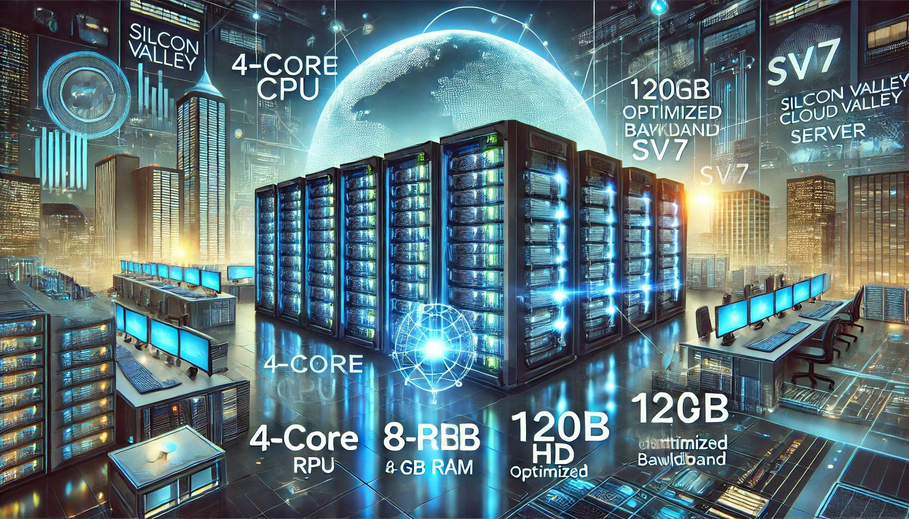 美国硅谷云服务器:美国云服务器sv7,CPU:4 CPU Cores,内存:8192M, 硬盘:,宽带:大陆优化40M,IP:1IP	个仅499元/月