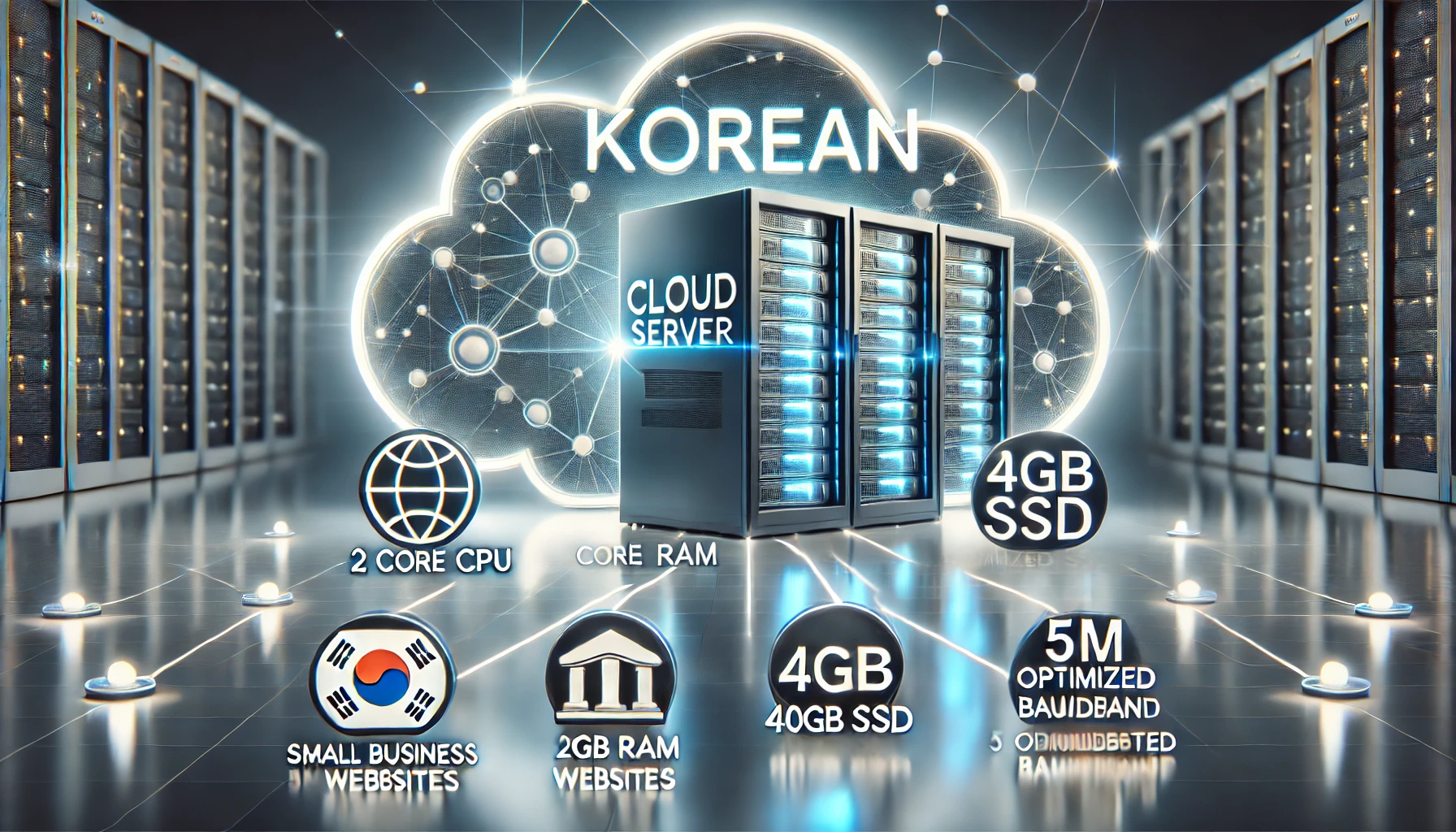 韩国云服务器:韩国云服务器（vps）2,CPU:2 CPU Cores,内存:2048M	, 硬盘:,宽带:大陆优化/5M,IP:1个仅210元/月