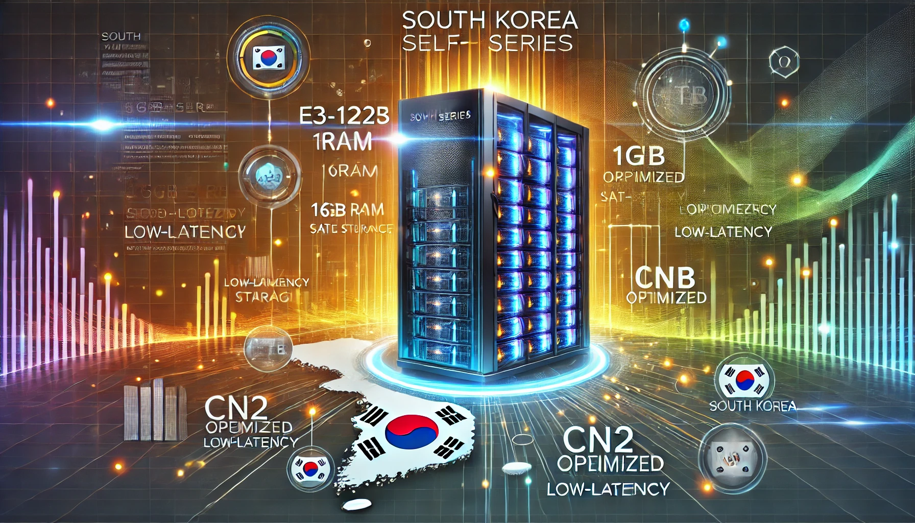 韩国自营服务器:韩国E3系列CN2,CPU:E3-1225（4核）,内存:16G, 硬盘:,宽带:10M独享,IP:3个仅950元/月