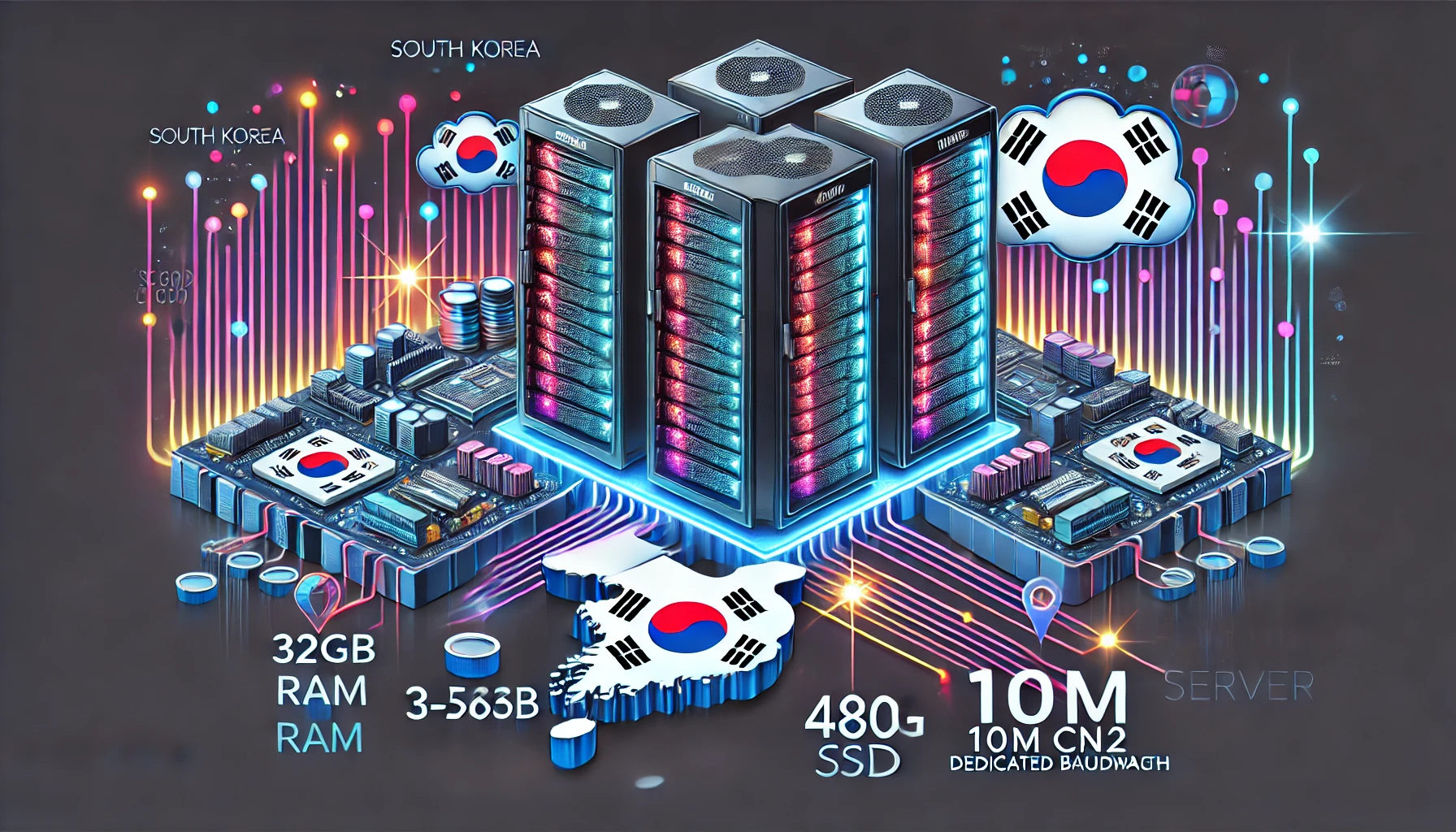 韩国自营服务器:韩国E5系列CN2,CPU:e5-2630L*2(12核),内存:32G, 硬盘:,宽带:10M独享,IP:3个仅1350元/月